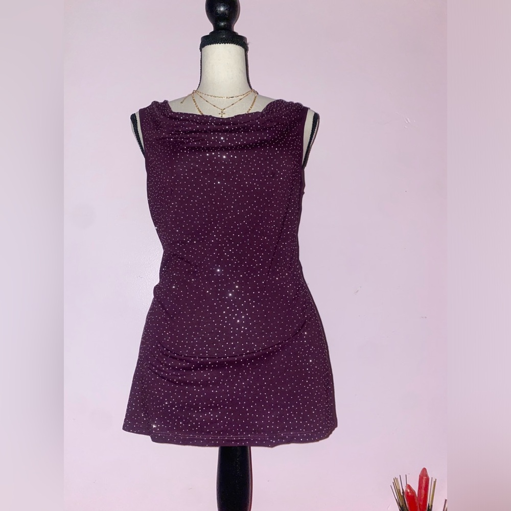 EXPRESS women’s top sleeveless Size Medium color Maroon